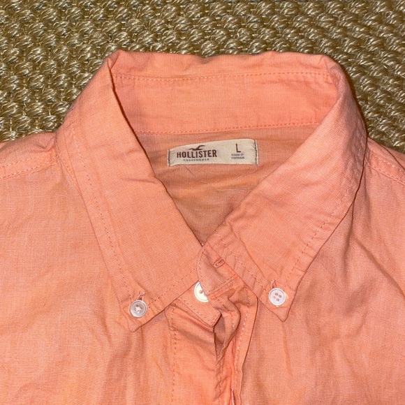 Hollister Size Large Linen Feel Summer Shirt Sz L - Picture 3 of 3